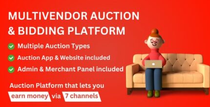 BidWazir - Multivendor Auction & Bidding Platform with Mobile App and Website