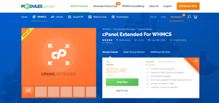 CPanel Extended For WHMCS