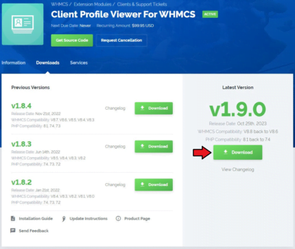 Client Profile Viewer For WHMCS