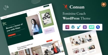 Consan - Feminine Coach Elementor WordPress Theme