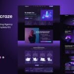 Digicraze - Digital Marketing Agency Elementor Pro Template Kit