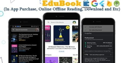 Edu Ebook - Flutter Ebook App + Admin Panel