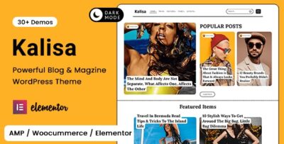 Kalisa Blog & Magazine WordPress Theme