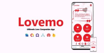 Lovemo - Ultimate Love Companion App | ADMOB, FIREBASE, ONESIGNAL