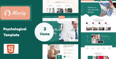 Meciy - Psychology, Neurology, Counseling and Medical Site Template