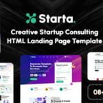 Starta - Creative Startup Agency & Consulting HTML Landing Page Template