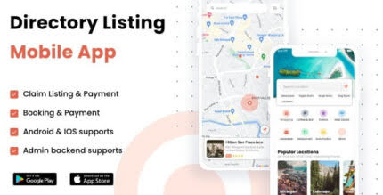 Listar FluxPro - mobile directory listing - claim - booking and payment