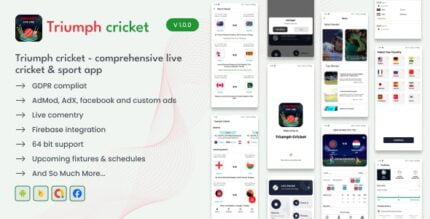 Triumph Cricket - Comprehensive Live Cricket & Sports App