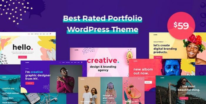 Leedo – Modern, Colorful & Creative Portfolio WordPress Theme