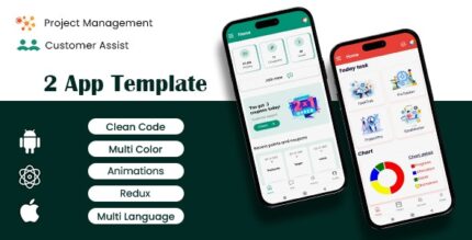 2 App Template CustomerAssist Project Management React Native iOSAndroid App Template