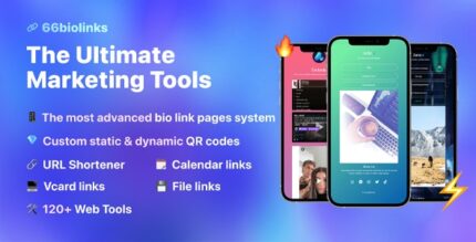 66biolinks - Bio Links, URL Shortener, QR Codes & Web Tools (SAAS) - NULLED v47.0.0