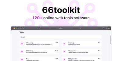 66toolkit- Ultimate Web Tools System (SAAS) v27.0.0