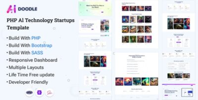 AI Doodle - PHP- AI Artificial Intelligence & AI Technology Startups Template