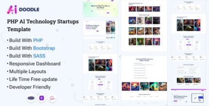 AI Doodle – PHP- AI Artificial Intelligence & AI Technology Startups Template