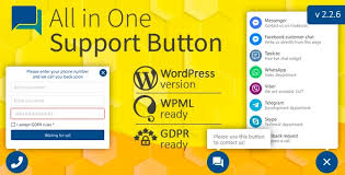 ALL IN ONE SUPPORT BUTTON + CALLBACK REQUEST. WHATSAPP, MESSENGER, TELEGRAM, LIVECHAT AND ... V.2.2.7