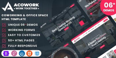 Acowork - Coworking & Office Space HTML Template