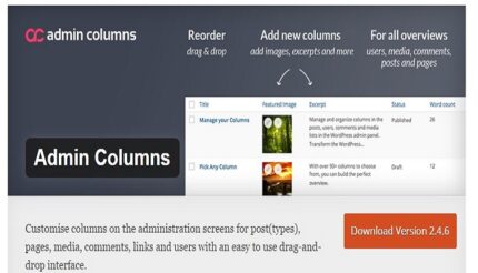 Admin Columns Pro - Manage Columns In Wordpress V6.4.10 NULLED