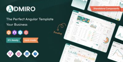 Admiro - Angular 18 Admin Dashboard Template