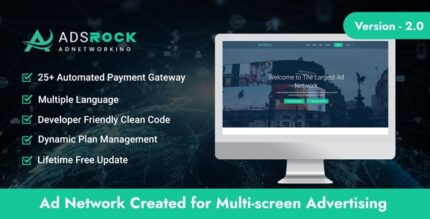 AdsRock - Ads Network & Digital Marketing Platform - NULLED v2.0