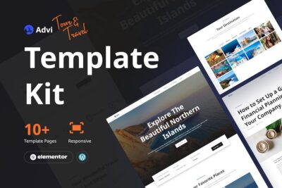 Advi - Creative Tour and Travel Elementor Pro Template Kit