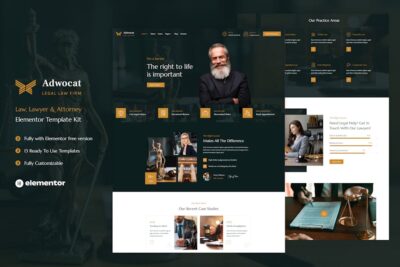 Adwocat - Law Firm & Attorney Elementor Template Kit