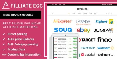 Affiliate Egg - Niche Affiliate Marketing Wordpress Plugin V10.9.15