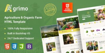 Agrimo - Agriculture & Organic Farm HTML Template