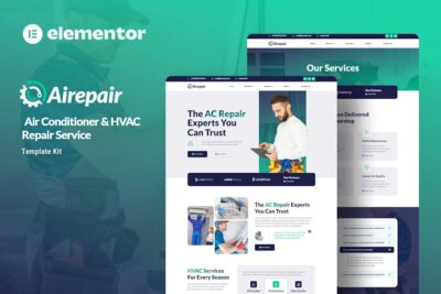 Airepair - Air Conditioner Repair Service Elementor Template Kit