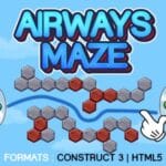 Airways Maze Game (Construct 3 C3P HTML5) Draw the Airway.
