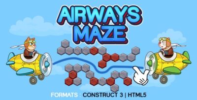 Airways Maze Game (Construct 3 C3P HTML5) Draw the Airway.