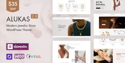 Alukas - Modern Jewelry Store WordPress Theme v2.0.1