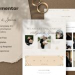 Alycia & Jevan - Wedding Invitation & RSVP Elementor Template Kit