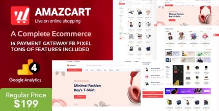 AmazCart - Laravel Ecommerce System CMS v4.2