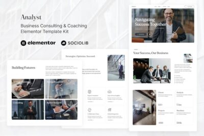 Analyst - Business Consulting & Coaching Elementor Template Kit