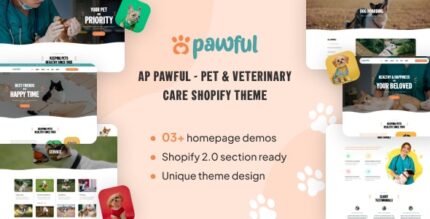 Ap Pawful - Pet & Veterinary Care Shopify Theme