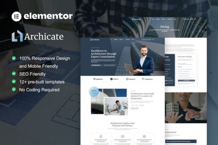 Archicate - Architecture & Construction Consultant Elementor Pro Template Kit