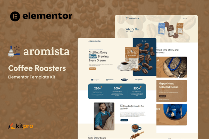 Aromista - Coffee Roasters Elementor Template Kit