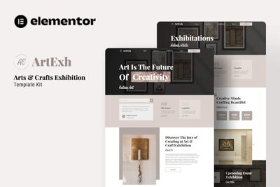 Artexh - Arts & Crafts Exhibition Elementor Template Kit