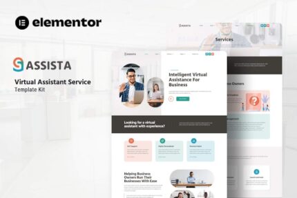 Assista - Virtual Assistant Service Elementor Template Kit