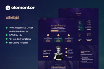 Astrologia - Horoscope Astrology Elementor Template Kit