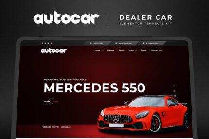 Autocar - Car Dealer Elementor Pro Template Kit