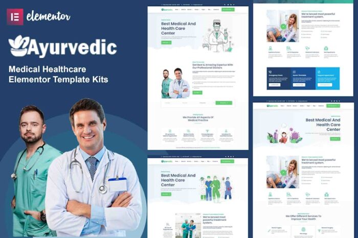 Ayurvedic - Medical Healthcare Elementor Template Kits