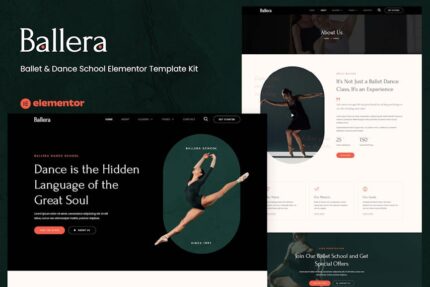 Ballera - Ballet & Dance School Elementor Template Kit