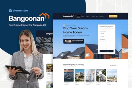 Bangoonan - Real Estate & Property Elementor Template Kit