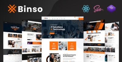 Binso - Digital Agency React Template