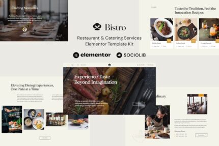 Bistro - Restaurant & Catering Services Elementor Template Kit