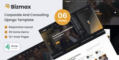 Bizmax - Django 5 Corporate And Consulting Business Template