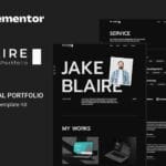 Blaire - Personal Portfolio Elementor Template Kit