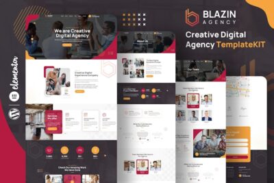 Blazin - Creative Digital Agency Elementor Template Kit