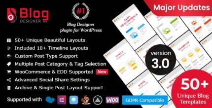 Blog Designer Pro For Wordpress V3.4.6